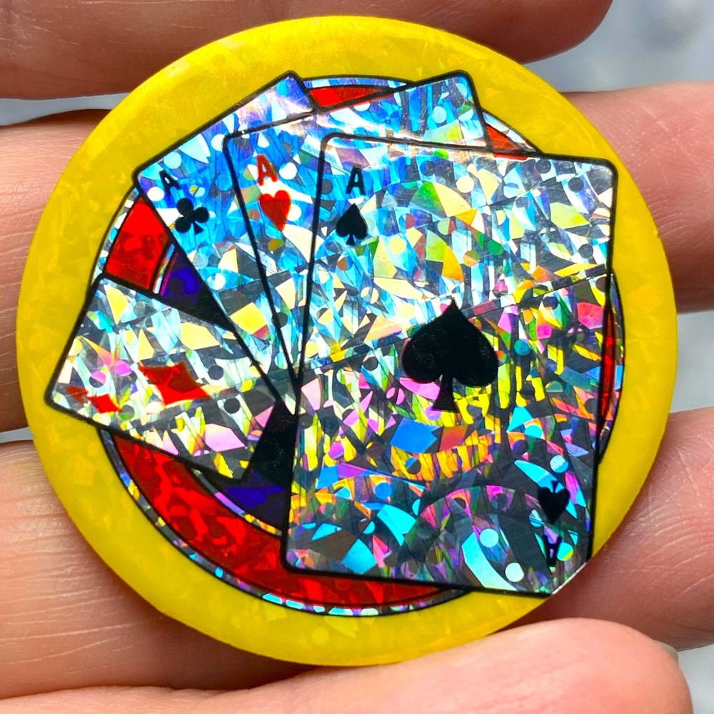 Vintage POGs - Complete Set of Poker POGs Including Joker